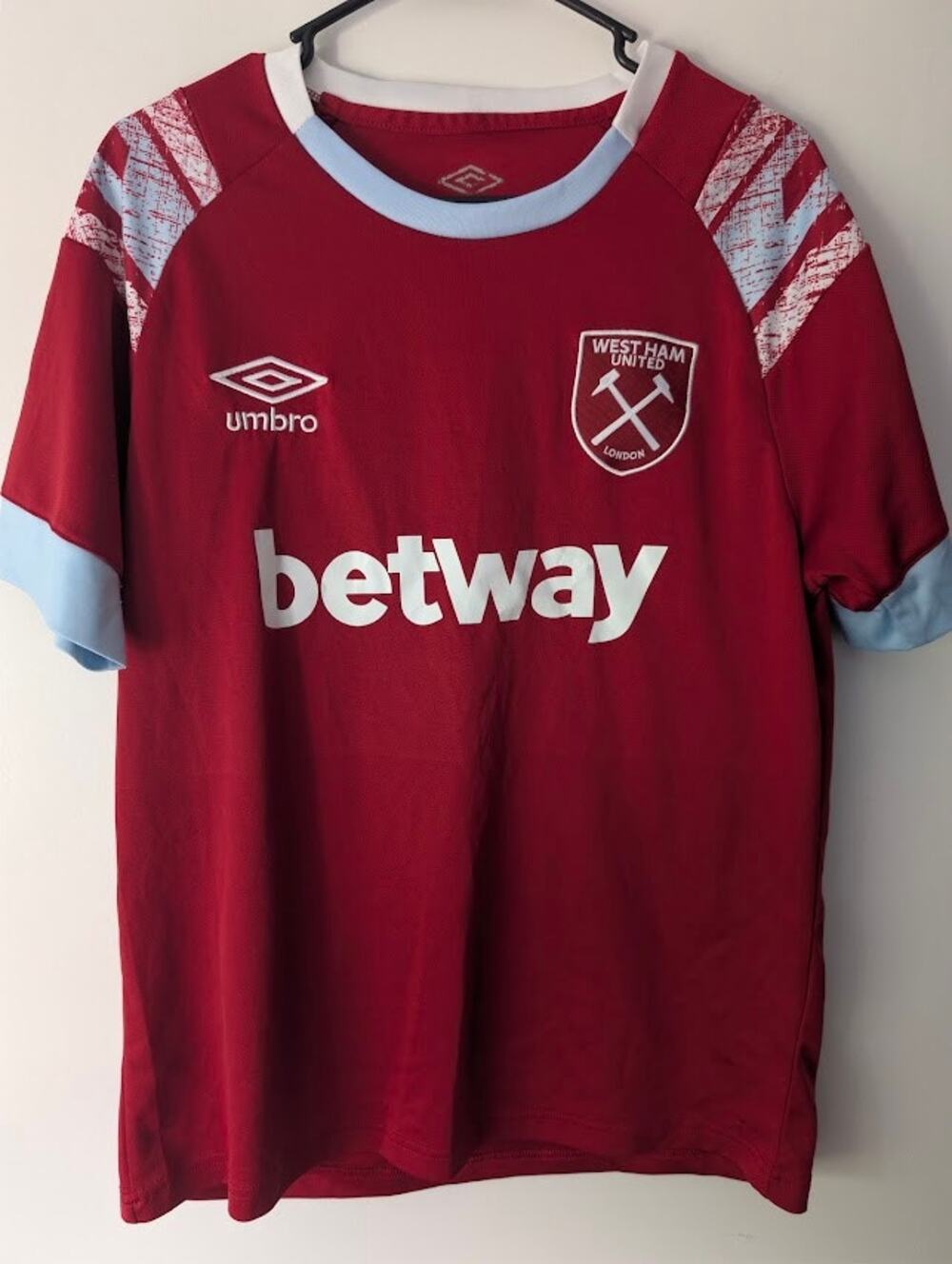 Umbro 2022 2023 West Ham Home Jersey Men's Large Wessel #73